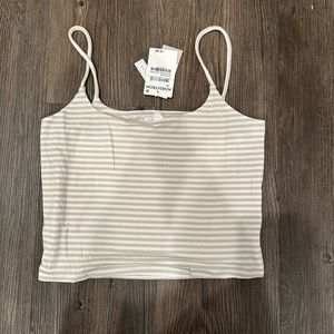 B.P. Stripe Rib Crop Camisole